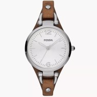 ES3060 Fossil Georgia Brown Leather Watch