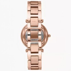 ES4301 Fossil Carlie Three-Hand Rose-Gold-Tone Stainless Steel Watch