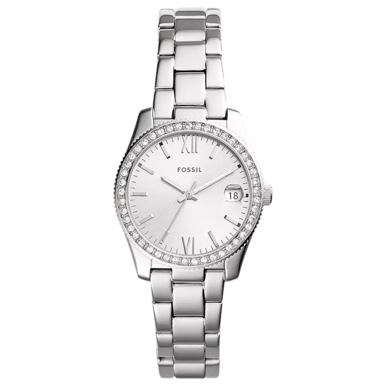 ES4317 Fossil Scarlette Mini Stainless Steel Watch – Fossil Watches in New Zealand - Buy Men’s and Women’s Watches Online - Free Delivery and Afterpay Options ES4317 Fossil Scarlette Mini Stainless Steel Watch by Fossil