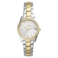 ES4319 Fossil Scarlette Mini Three-Hand Date Two-Tone Stainless Steel Watch