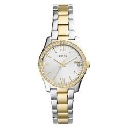 ES4319 Fossil Scarlette Mini Three-Hand Date Two-Tone Stainless Steel Watch