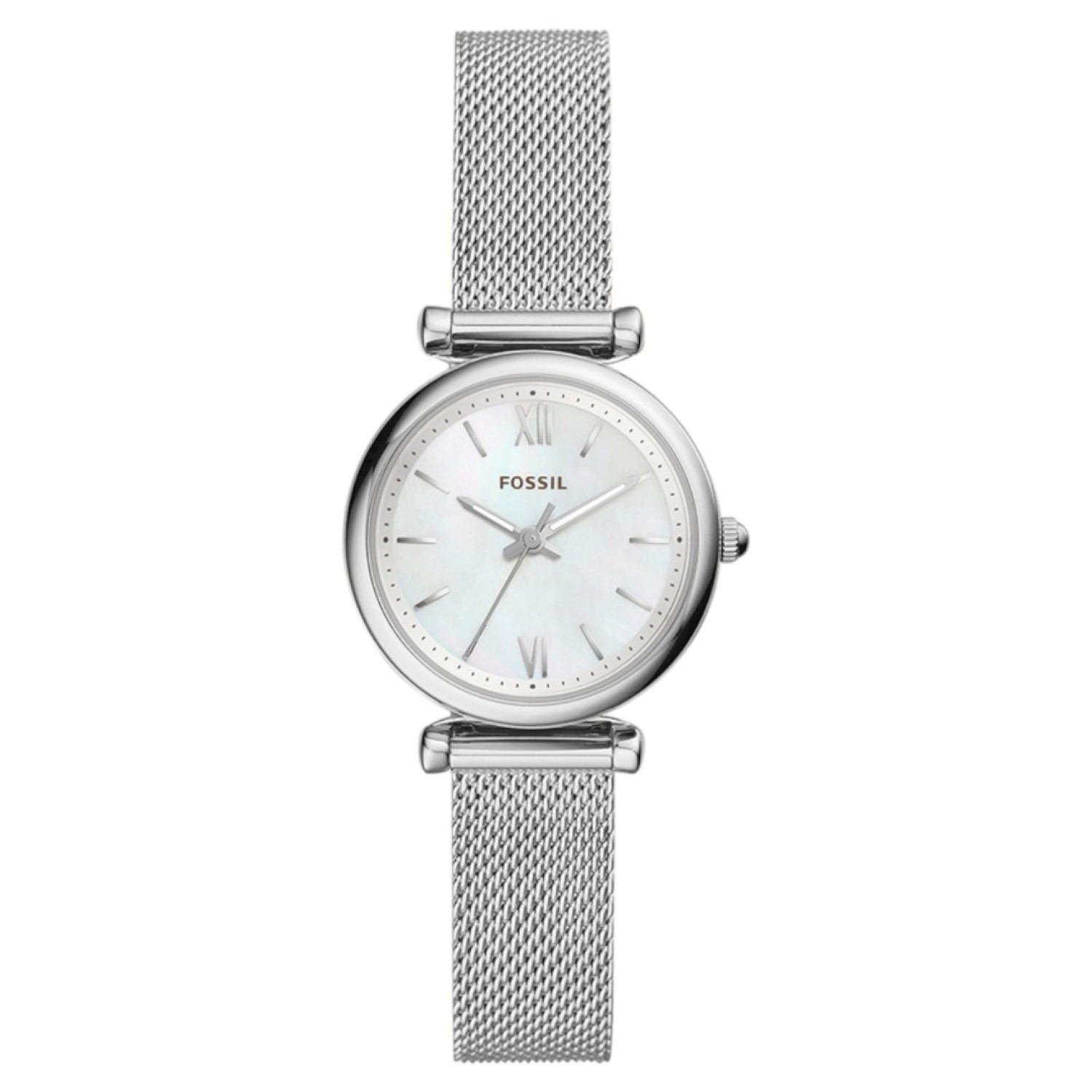 ES4432 Fossil Carlie Mini Silver Mother of Pearl Watch – Fossil Watches in New Zealand - Buy Men’s and Women’s Watches Online - Free Delivery and Afterpay Options ES4432 Fossil Carlie Mini Silver Mother of Pearl Watch by Fossil