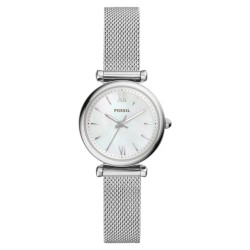 ES4432 Fossil Carlie Mini Silver Mother of Pearl Watch