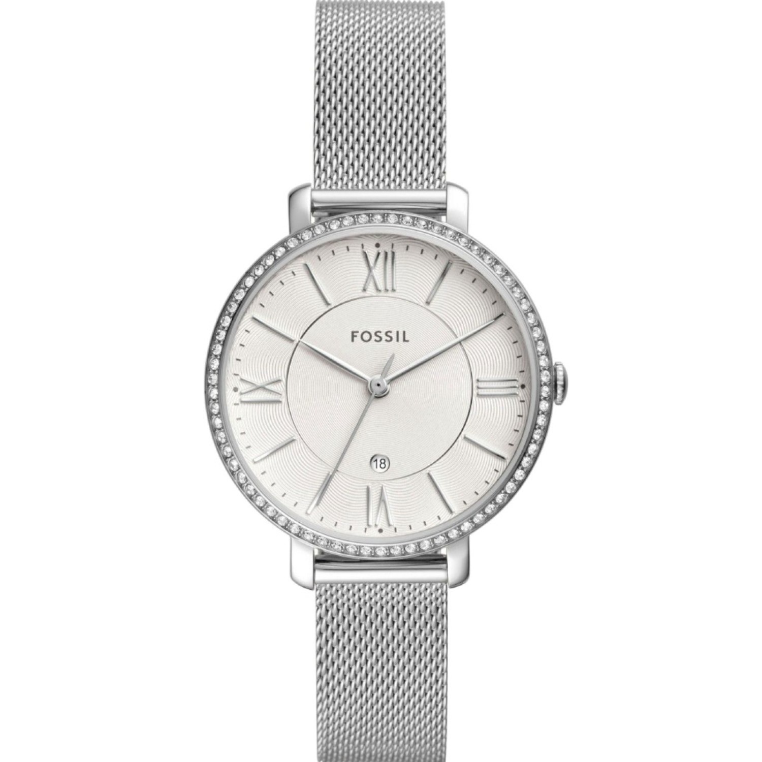 ES4627 Fossil Jacqueline Three-Hand Date Stainless Steel Watch – Fossil Watches in New Zealand - Buy Men’s and Women’s Watches Online - Free Delivery and Afterpay Options ES4627 Fossil Jacqueline Three-Hand Date Stainless Steel Watch by Fossil