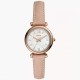 ES4699 Fossil Carlie Mini Nude Watch – Fossil Watches in New Zealand - Buy Men’s and Women’s Watches Online - Free Delivery and Afterpay Options Fossil ES4699 Carlie Mini Watch with White Dial and Nude Leather Strap
