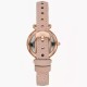 ES4699 Fossil Carlie Mini Nude Watch – Fossil Watches in New Zealand - Buy Men’s and Women’s Watches Online - Free Delivery and Afterpay Options Fossil ES4699 Carlie Mini Watch with White Dial and Nude Leather Strap