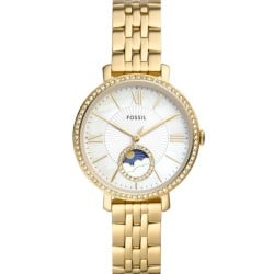 ES5167 Fossil Jacqueline Sun Moon Multifunction Gold‑Tone Stainless Steel Watch
