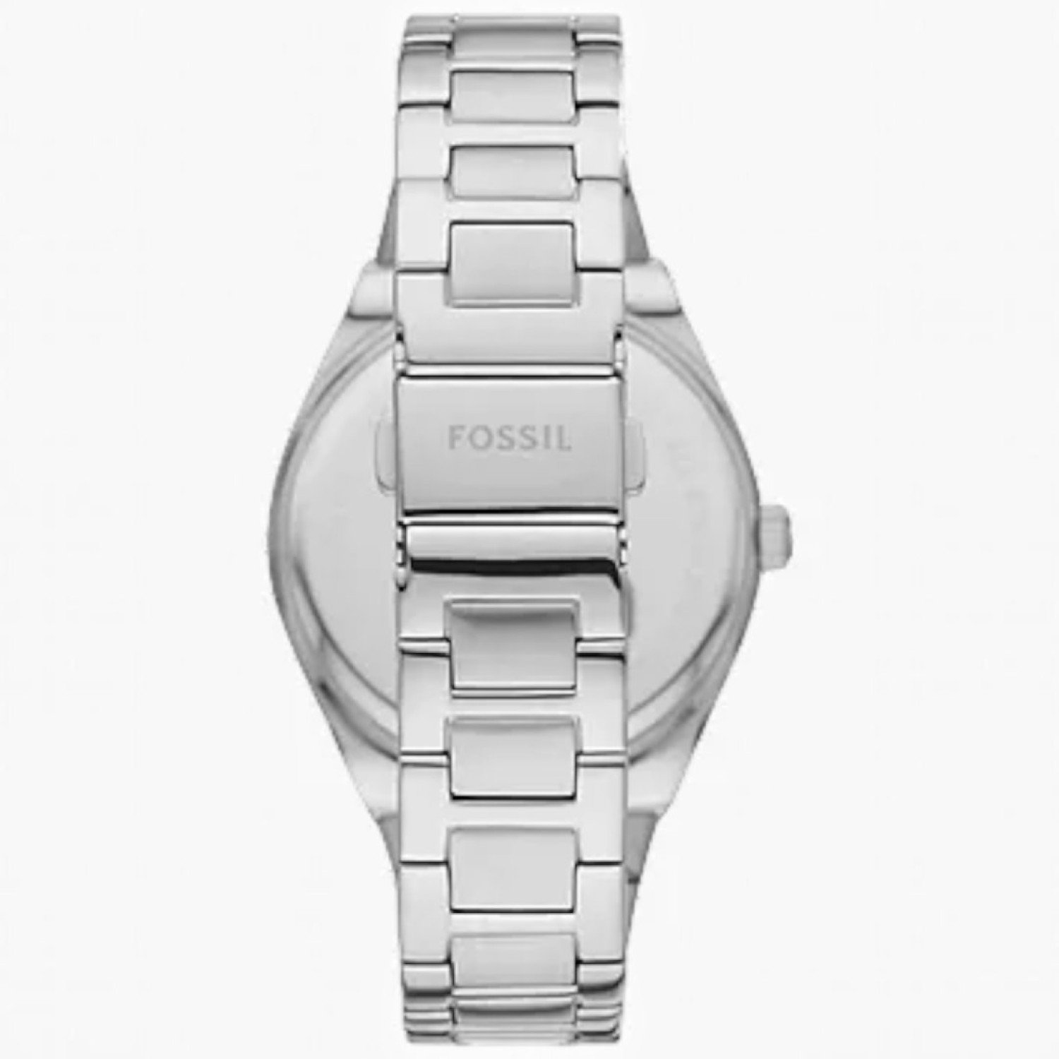 ES5300 Fossil Scarlette Three-Hand Date Stainless Steel Silver Watch with date at 3 o clock
