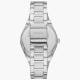 ES5300 Fossil Scarlette Three-Hand Date Stainless Steel Silver Watch with date at 3 o clock