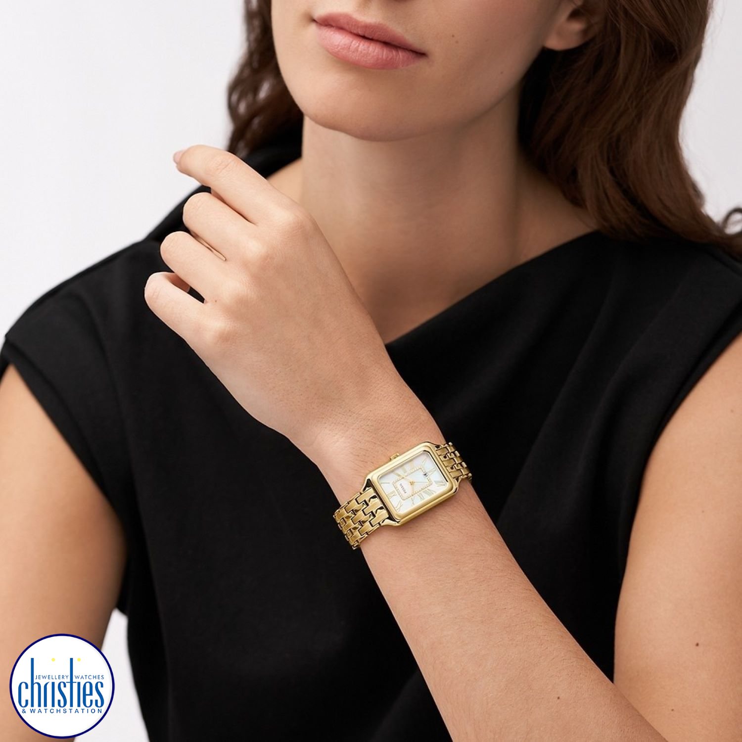 ES5304 Fossil Raquel Mother Of Pearl Dial Gold-Tone Watch ES5304 Watches NZ