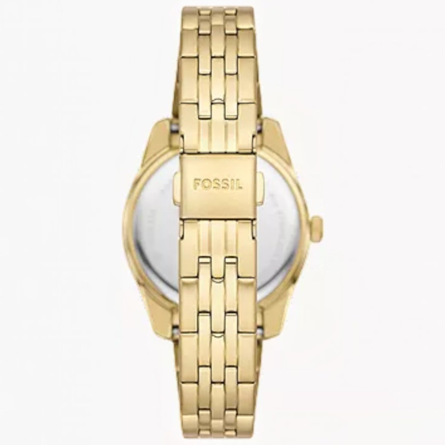 ES5338 Fossil Scarlette Three-Hand Date Gold-Tone Ladies Watch Fossil ES5338 Scarlette Women's Watch with Sunray Gold Dial and Stainless Steel Bracelet