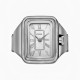 Fossil Raquel Watch Ring Stainless Steel - ES5344 Fossil ES5344 Raquel Watch Ring with Silver Sunray Dial and Expansion Band