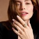 Fossil Raquel Watch Ring Gold Tone - ES5392 Fossil ES5392 Raquel Women's Gold-Tone Watch Ring with Gold Dial