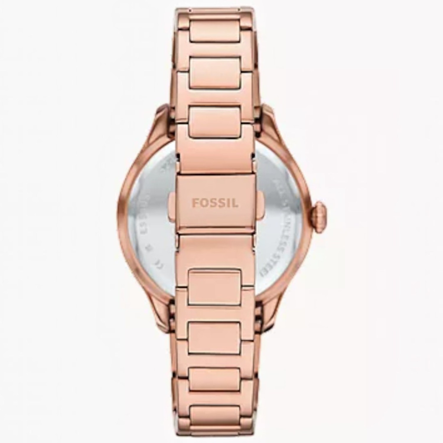 Fossil Gilmore ES5394 Rose Gold Watch Fossil Gilmore ES5394 women's rose gold watch featuring a silver dial and date window