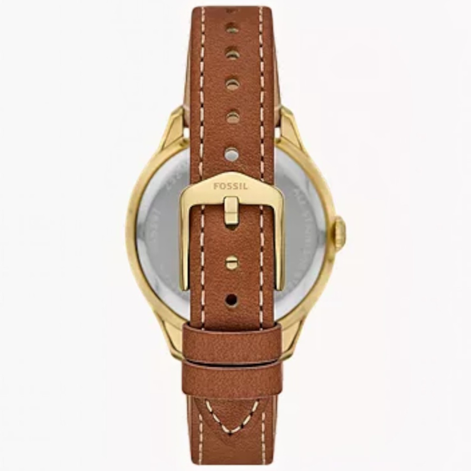 Fossil Gilmore ES5397 Medium Brown Leather Watch Fossil Gilmore ES5397 Medium Brown Leather Watch featuring a silver dial and date window