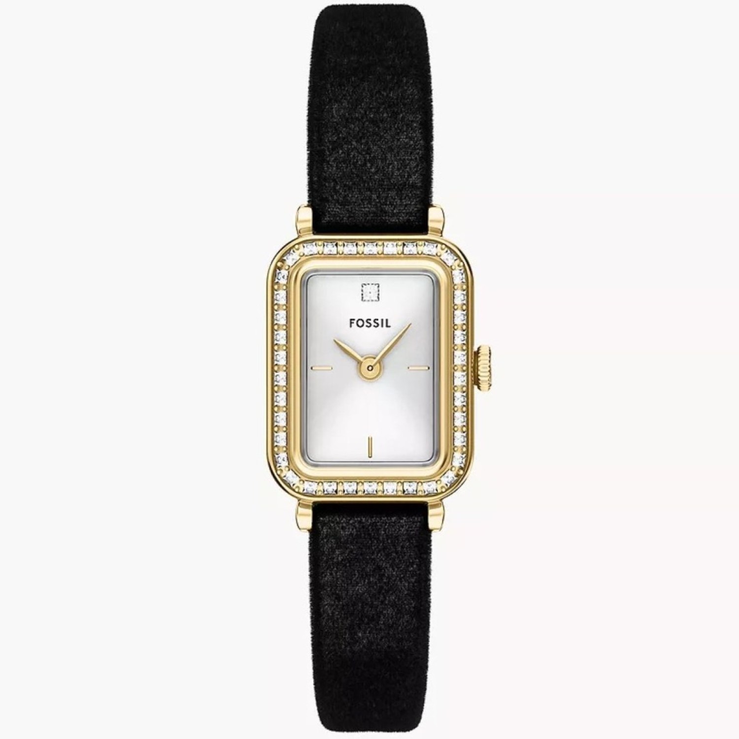 ES5437 Fossil Raquel Mini Two-Hand Black Velvet Watch – Fossil Watches in New Zealand - Buy Men’s and Women’s Watches Online - Free Delivery and Afterpay Options ES5437 Fossil Raquel Mini Two-Hand Black Velvet Watch by Fossil