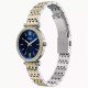 Fossil Carlie ES5438 Three-Hand Two-Tone Stainless Steel Watch Fossil Carlie ES5438 Three-Hand Two-Tone sStainless steel watch featuring blue dial