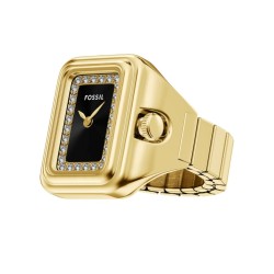 ES5447 Fossil Raquel Watch Ring Two-Hand Gold-Tone Stainless Steel Watch