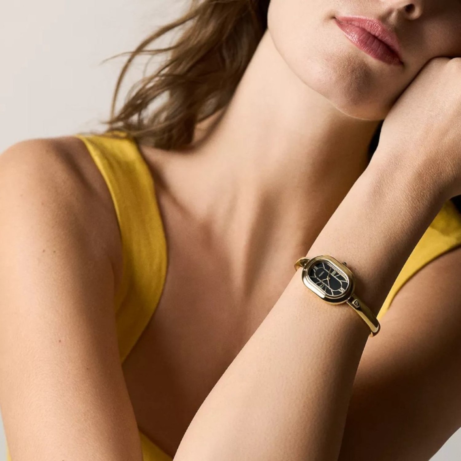 ES5456 Fossil Sloan Three-Hand Gold-Tone Stainless Steel Watch Bangle – Fossil Watches in New Zealand ES5456 Fossil Sloan Three-Hand Gold-Tone Stainless Steel Watch Bangle by Fossil
