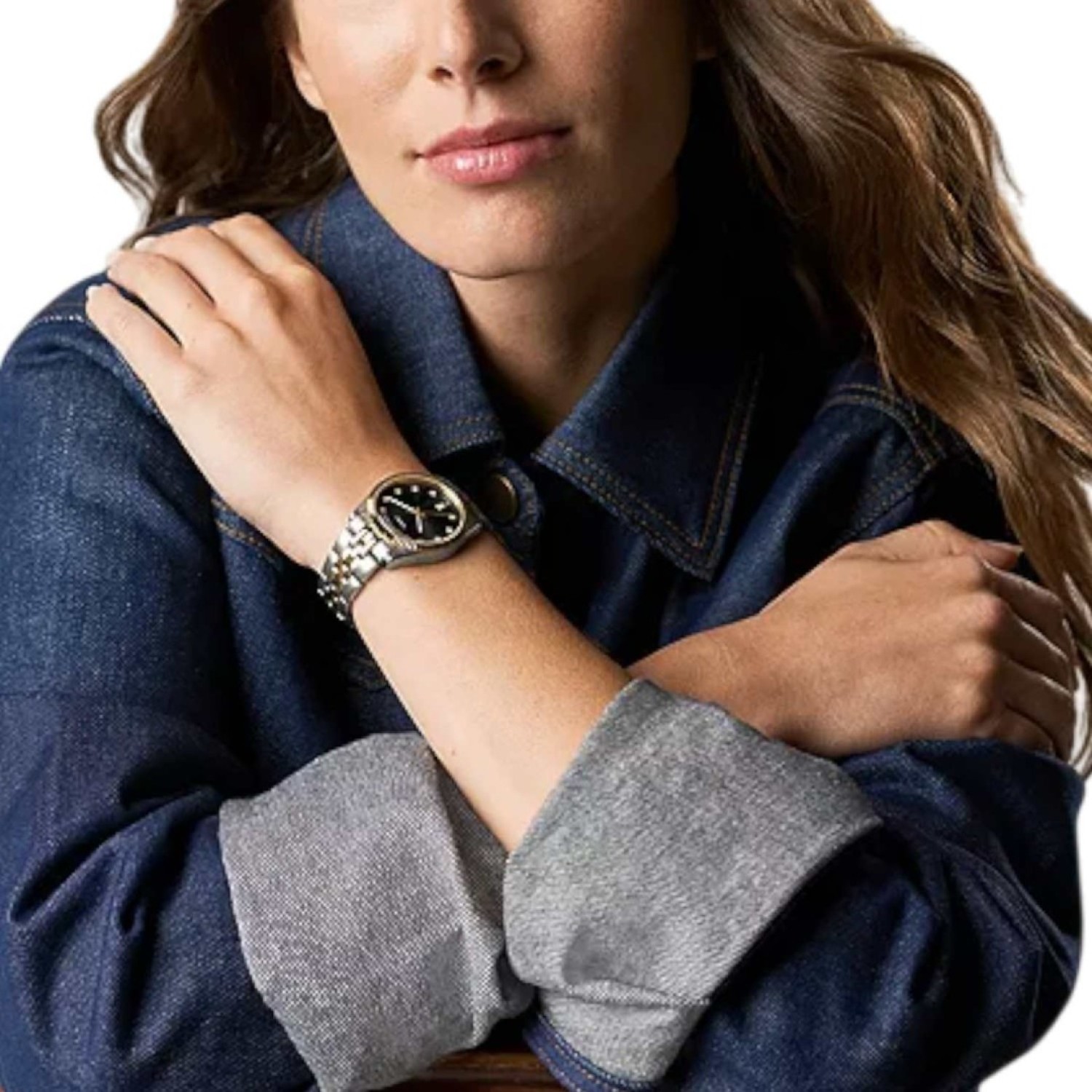 ES5458 Fossil Scarlette Three-Hand Day-Date Two-Tone Stainless-Steel Watch – Fossil Watches in New Zealand - Buy Men’s and Women’s Watches Online - Free Delivery and Afterpay Options ES5458 Fossil Scarlette Three-Hand Day-Date Two-Tone Stainless-Steel Watch by Fossil