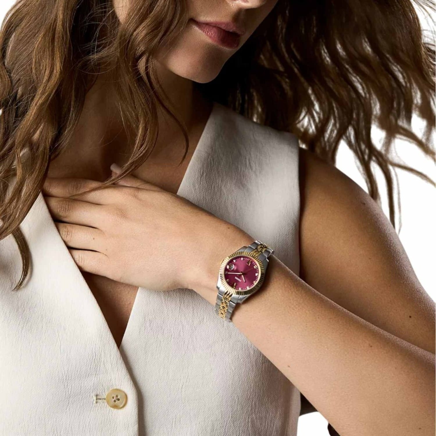 ES5461 Fossil Scarlette Three-Hand Date Two-Tone Stainless Steel Watch – Fossil Watches in New Zealand - Buy Men’s and Women’s Watches Online - Free Delivery and Afterpay Options ES5461 Fossil Scarlette Three-Hand Date Two-Tone Stainless Steel Watch by Fossil