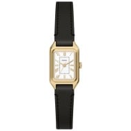 ES5470 Fossil Raquel Mini Three-Hand Black Leather Watch