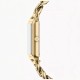 Fossil Raquel ES5478 23mm gold-tone stainless steel watch with rectangular dial