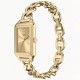 Fossil Raquel ES5478 23mm gold-tone stainless steel watch with rectangular dial