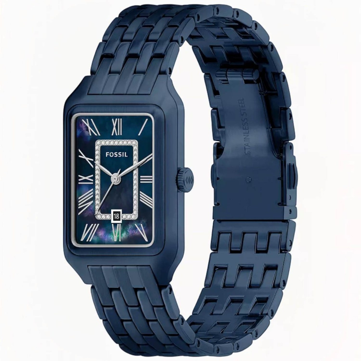 Fossil Raquel ES5479 26mm Navy Stainless Steel Watch Fossil Raquel ES5479 26mm Navy Stainless Steel Watch with blue dial