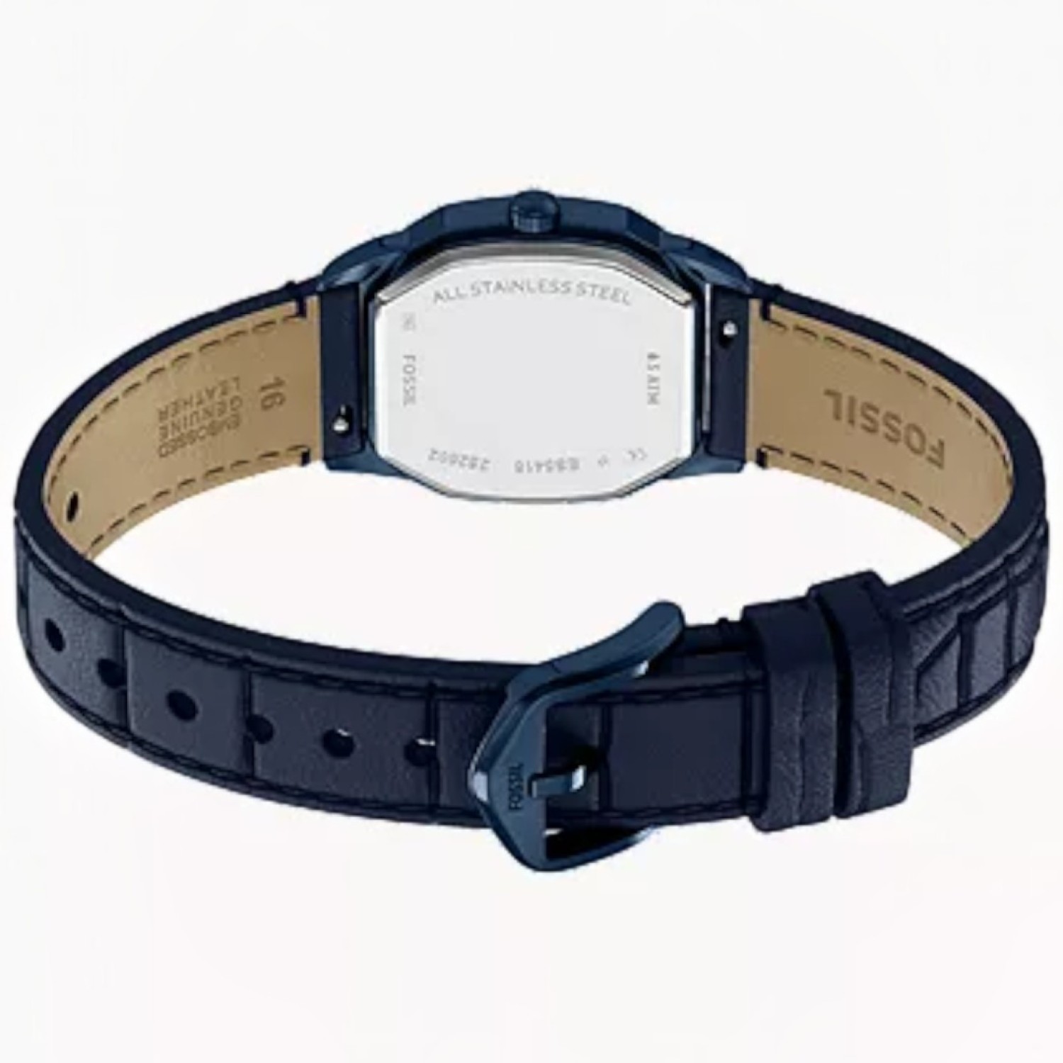 Fossil Harlow ES5481 27mm Navy Leather Watch Fossil Harlow ES5481 27mm Navy Leather strap watch with blue dial and roman numerals