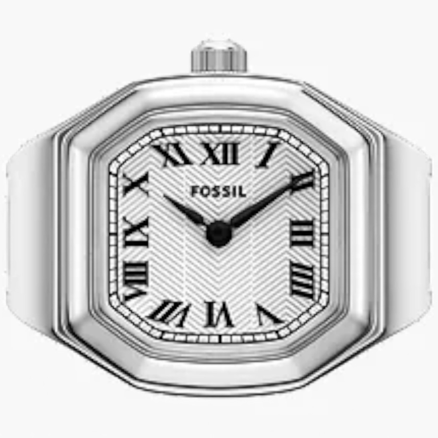 Fossil Harlow Watch Ring 17mm Stainless Steel - ES5482 Fossil Harlow ES5482 17mm stainless steel watch ring with expansion band