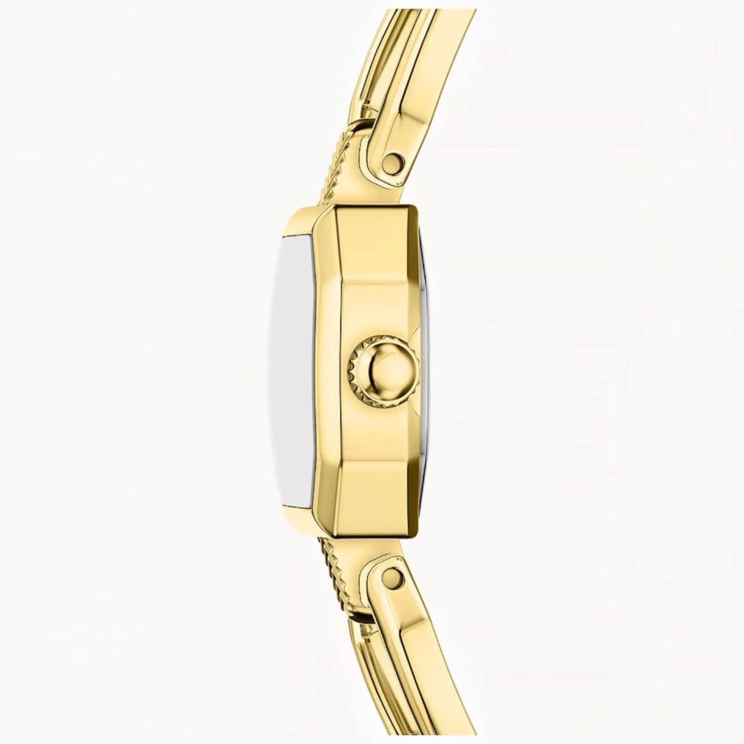 Fossil Harlow ES5483 Mini 20mm Gold-Tone watch with cream dial and link style strap