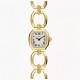 Fossil Harlow ES5483 Mini 20mm Gold-Tone watch with cream dial and link style strap