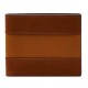 Everett Bifold with Flip ID - ML4397210 – Fossil Watches in New Zealand Everett Bifold with Flip ID - ML4397210: Open brown leather wallet featuring multiple compartments, including a transparent ID window and several card slots for organized storage