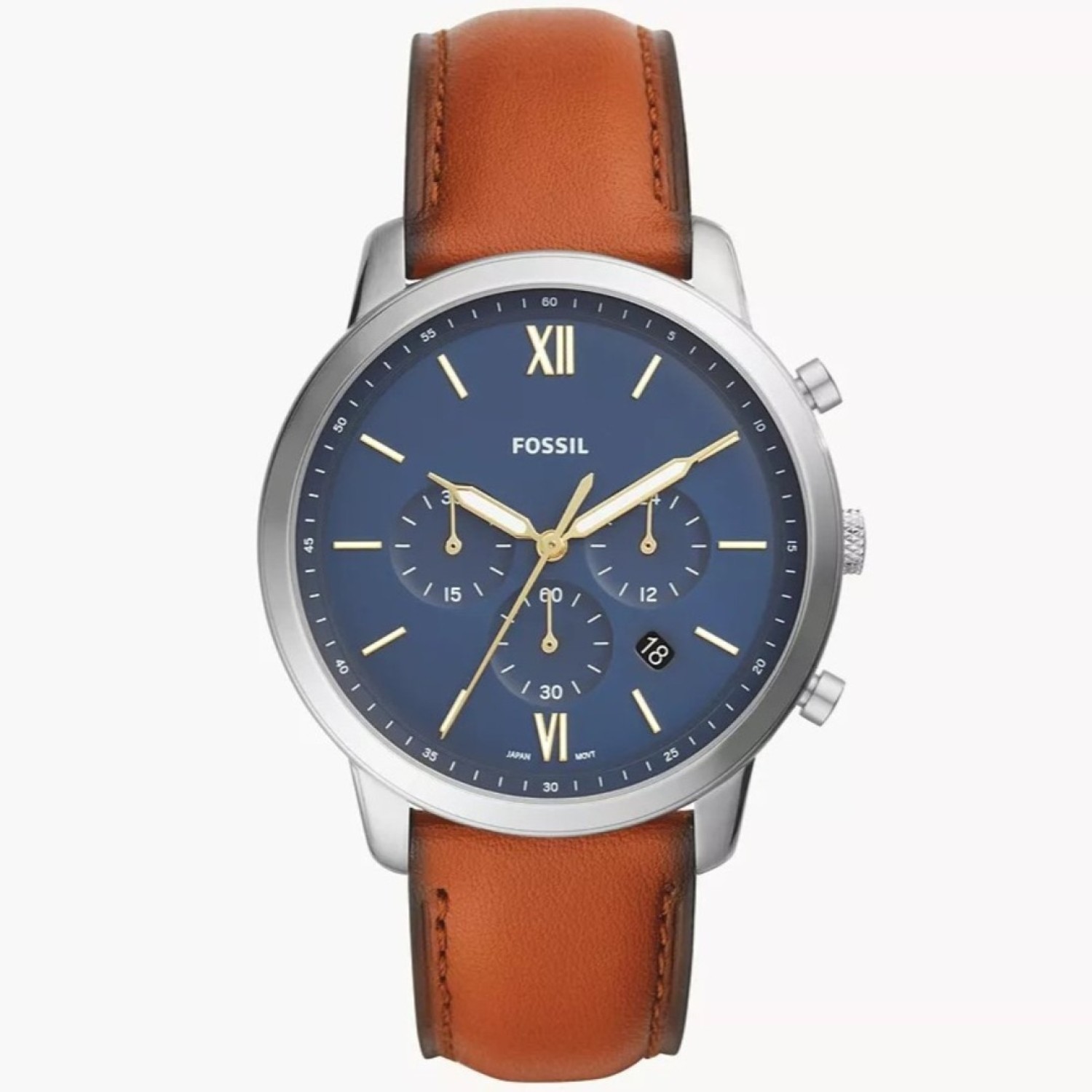 FS5453 Fossil Neutra Chronograph Brown Leather Watch – Fossil Watches in New Zealand - Buy Men’s and Women’s Watches Online - Free Delivery and Afterpay Options FS5453 Fossil Neutra Chronograph Brown Leather Watch by Fossil