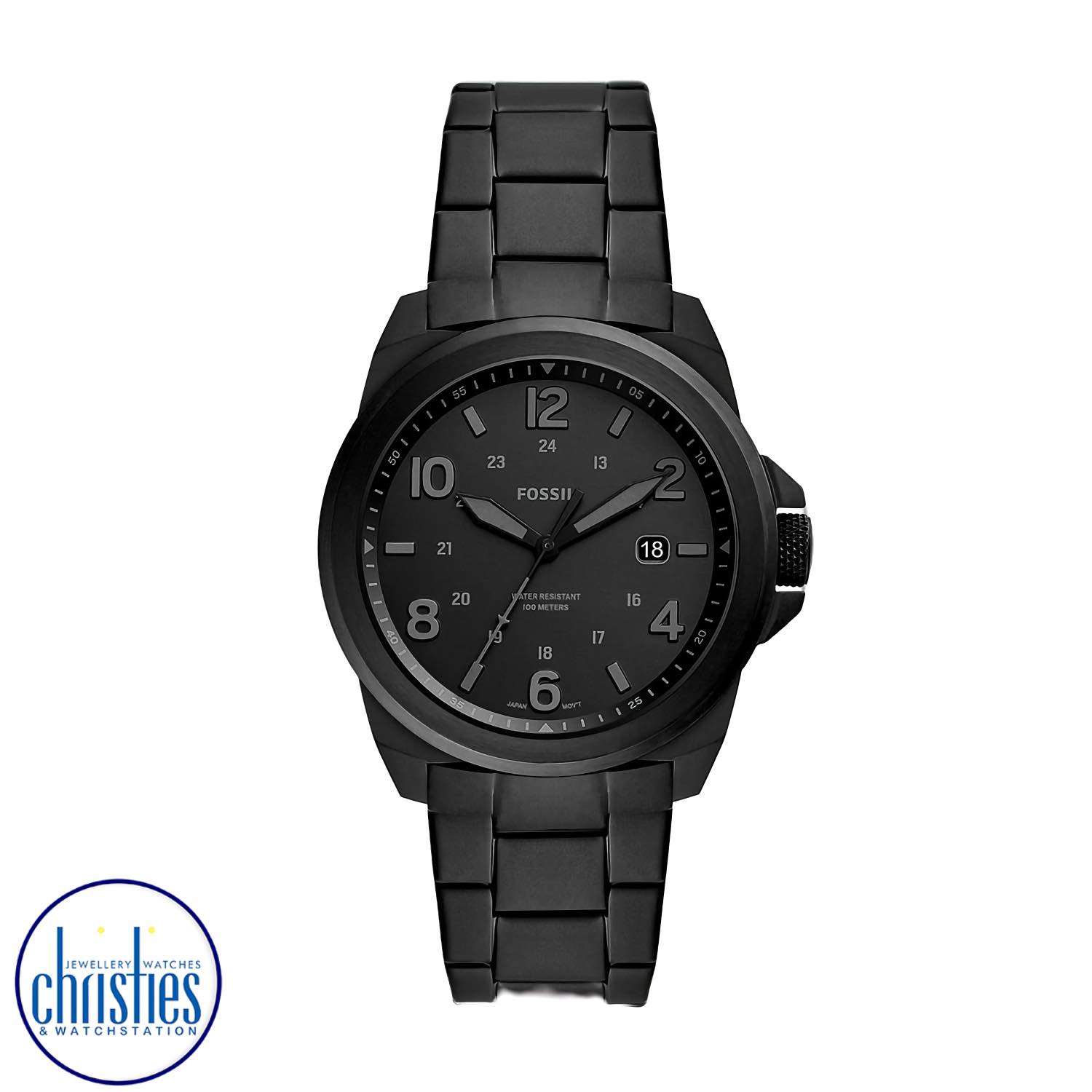 FS5940 Fossil Bronson Three-Hand Date Black Stainless Steel Watch. FS5940 Fossil Bronson Three-Hand Date Black Stainless Steel WatchAfterpay - Split your purchase into 4 instalments - Pay for your purchase over 4 instalments, due every two weeks. fossil m