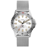 FS5948 Fossil Blue Three-Hand Date Stainless Steel Mesh Watch FS5948 Fossil Blue Three-Hand Date Stainless Steel Mesh Watch