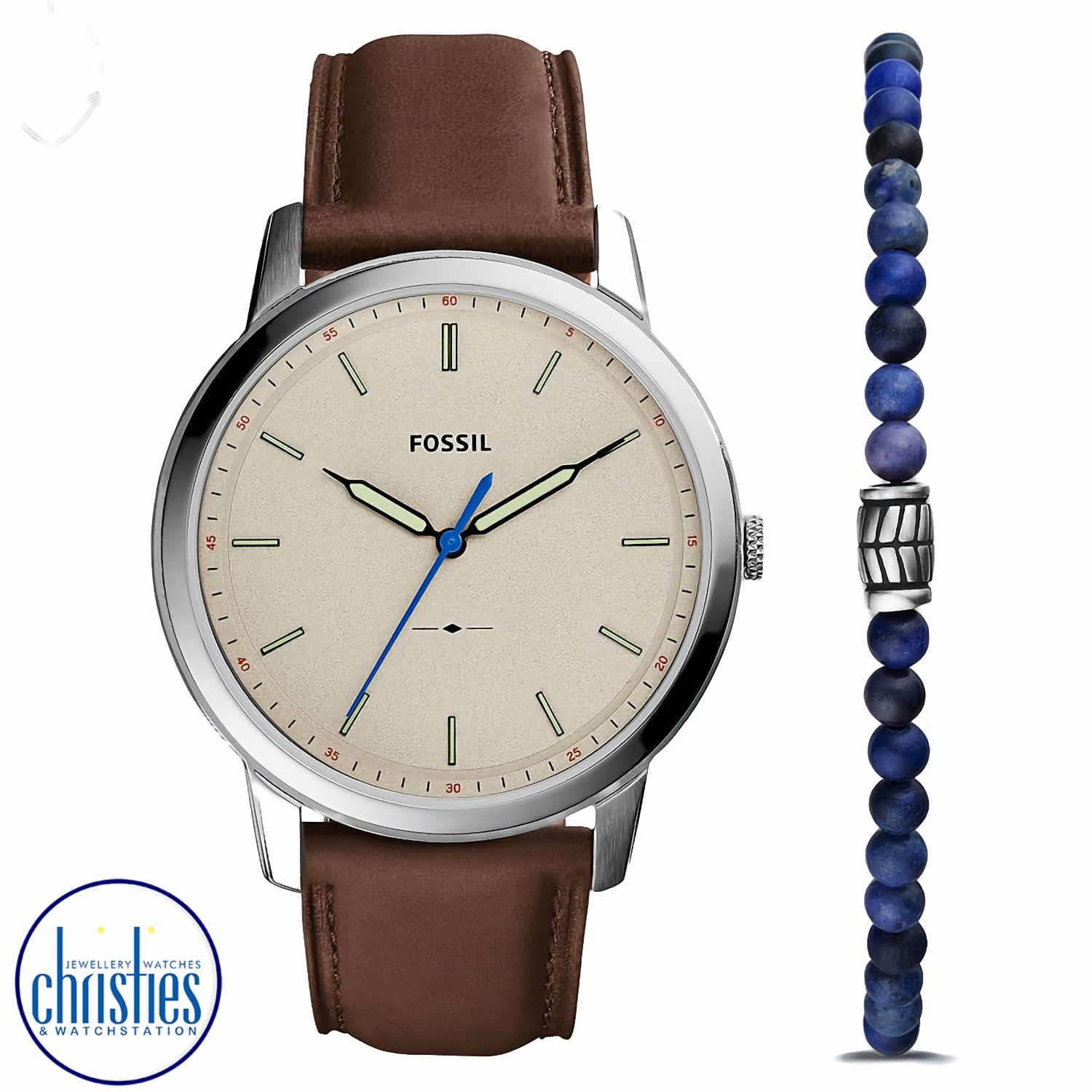 FS5966SET Fossil Minmalist Three-Hand Brown Eco Leather Watch and Bracelet Set. FS5967SET Fossil Townsman Chronograph Brown Eco Leather Watch and Bracelet SetAfterpay - Split your purchase into 4 instalments - Pay for your purchase over 4 instalments, due