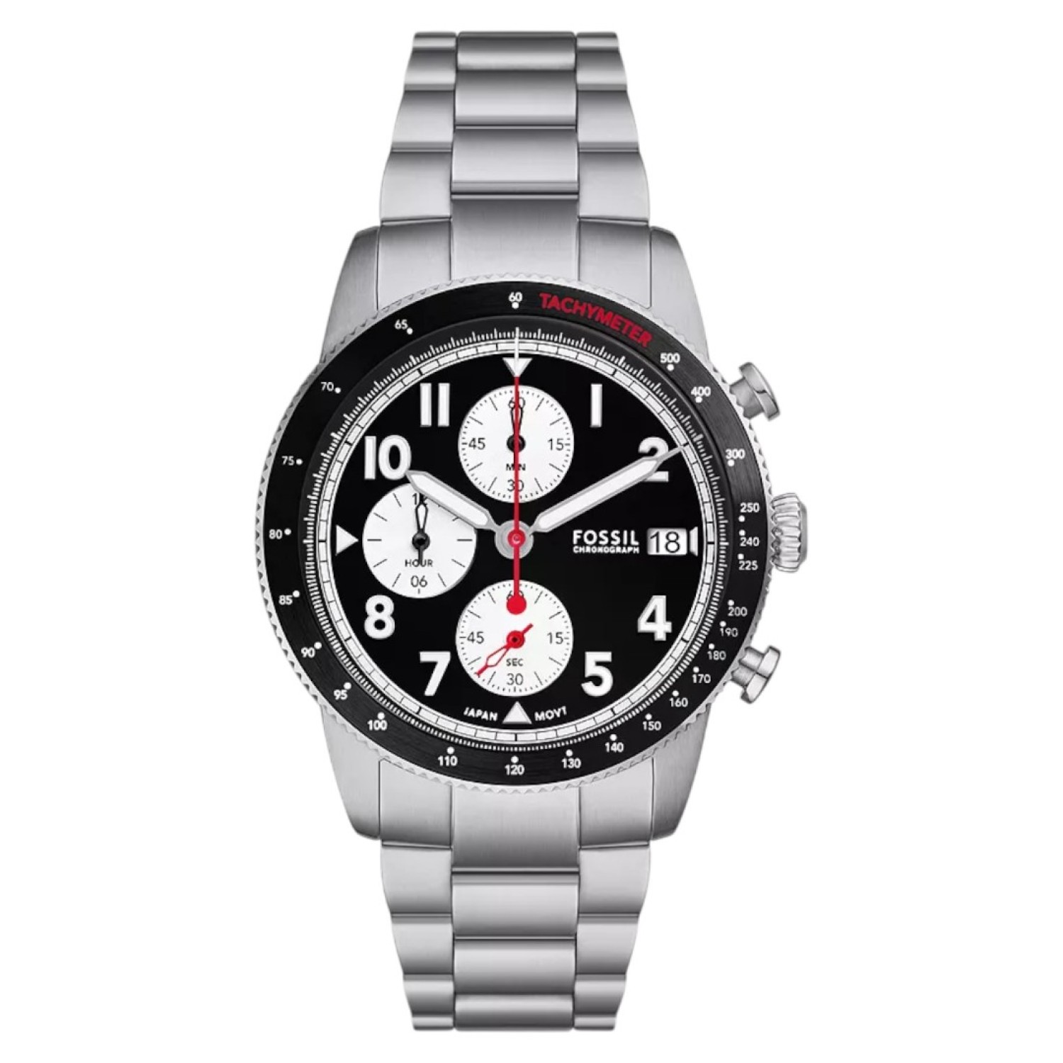 FS6045 Fossil Sport Tourer Chronograph Stainless Steel Watch – Fossil Watches in New Zealand - Buy Men’s and Women’s Watches Online - Free Delivery and Afterpay Options FS6045 Fossil Sport Tourer Chronograph Stainless Steel Watch by Fossil
