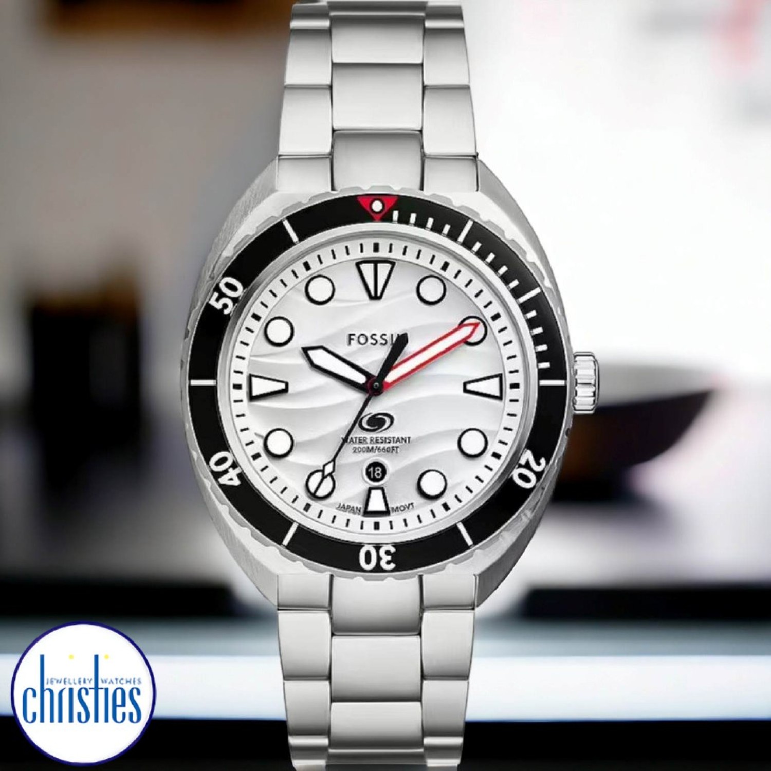 Christies Jewellery - FS6063 Fossil Breaker White Dial Watch Watches Auckland NZ FS6063 Fossil Breaker White Dial Watch FS6063 Fossil Watches in New Zealand - Buy Men’s and Women’s Watches Online - Free Delivery and Afterpay Options