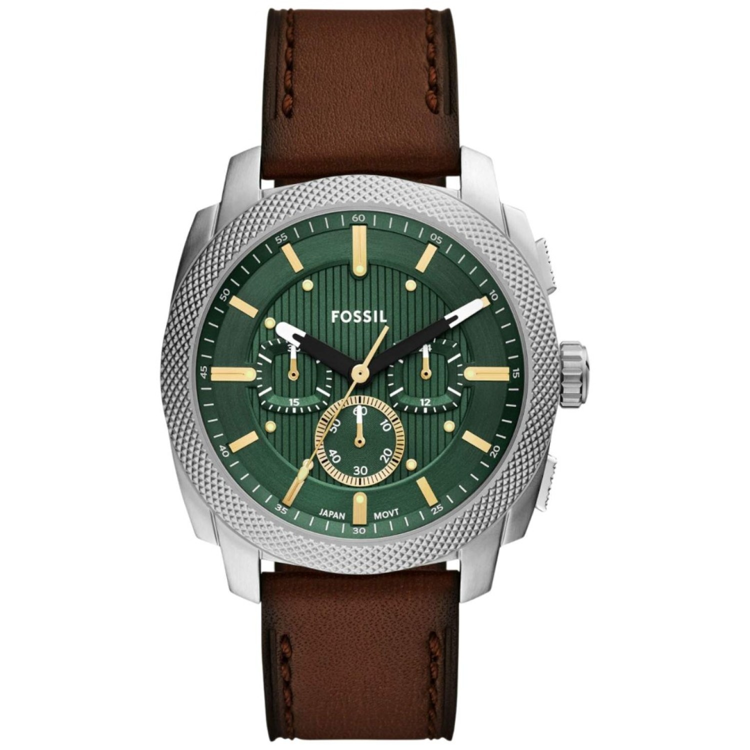 FS6100 Fossil Machine Chronograph Brown Leather Watch – Fossil Watches in New Zealand - Buy Men’s and Women’s Watches Online - Free Delivery and Afterpay Options FS6100 Fossil Machine Chronograph Brown Leather Watch by Fossil