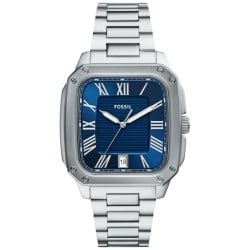 FS6121 Fossil Crosby Three‑Hand Date Stainless Steel Watch