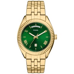 FS6142 Fossil Campbell Three-Hand Day-Date Gold-Tone Stainless Steel Watch