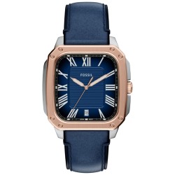 FS6149 Fossil Crosby Three-Hand Blue Leather Watch