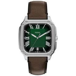 FS6150 Fossil Crosby Three-Hand Date Brown Leather Watch