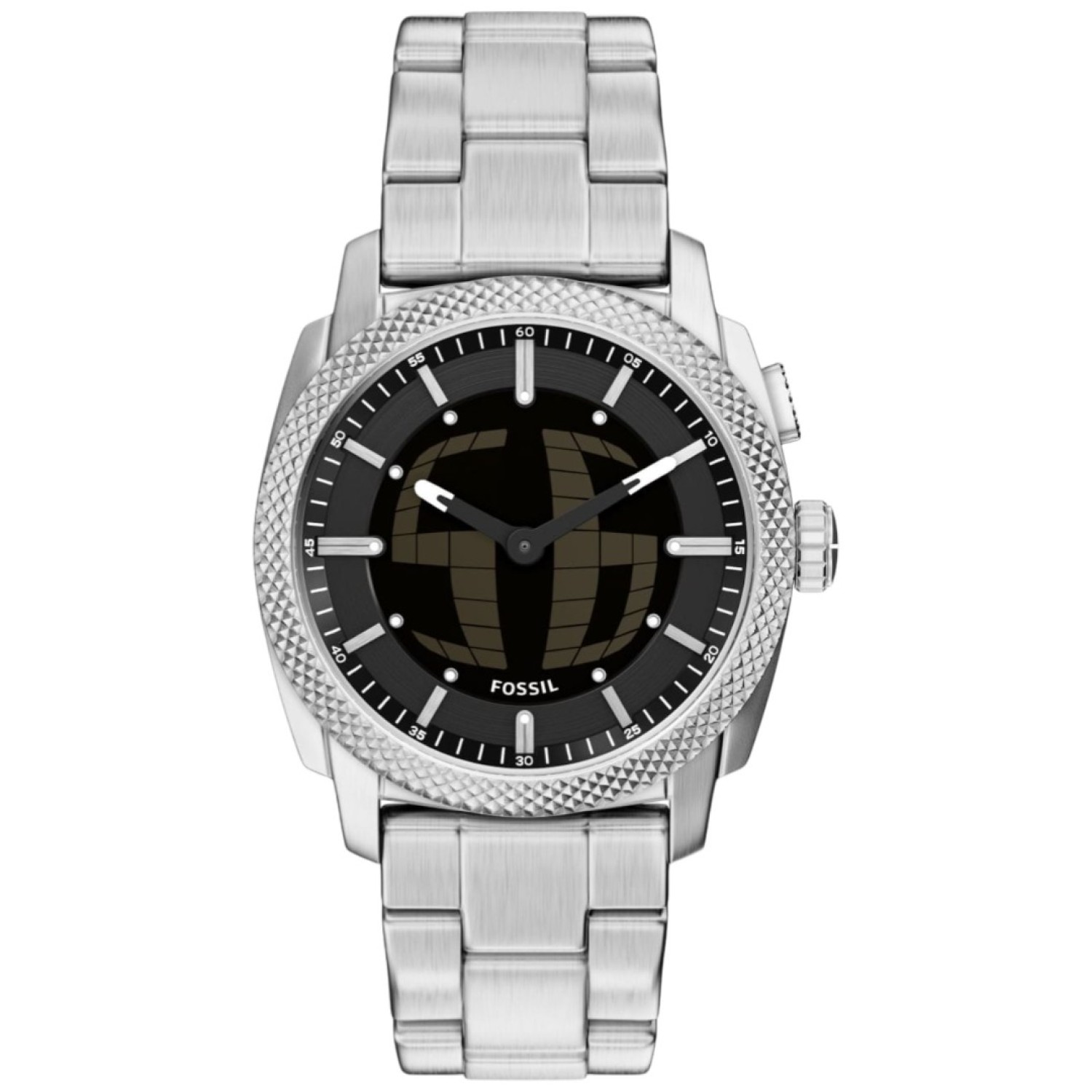 FS6155 Fossil Digital-Analogue Stainless-Steel Watch – Fossil Watches in New Zealand - Buy Men’s and Women’s Watches Online - Free Delivery and Afterpay Options FS6155 Fossil Digital-Analogue Stainless-Steel Watch by Fossil