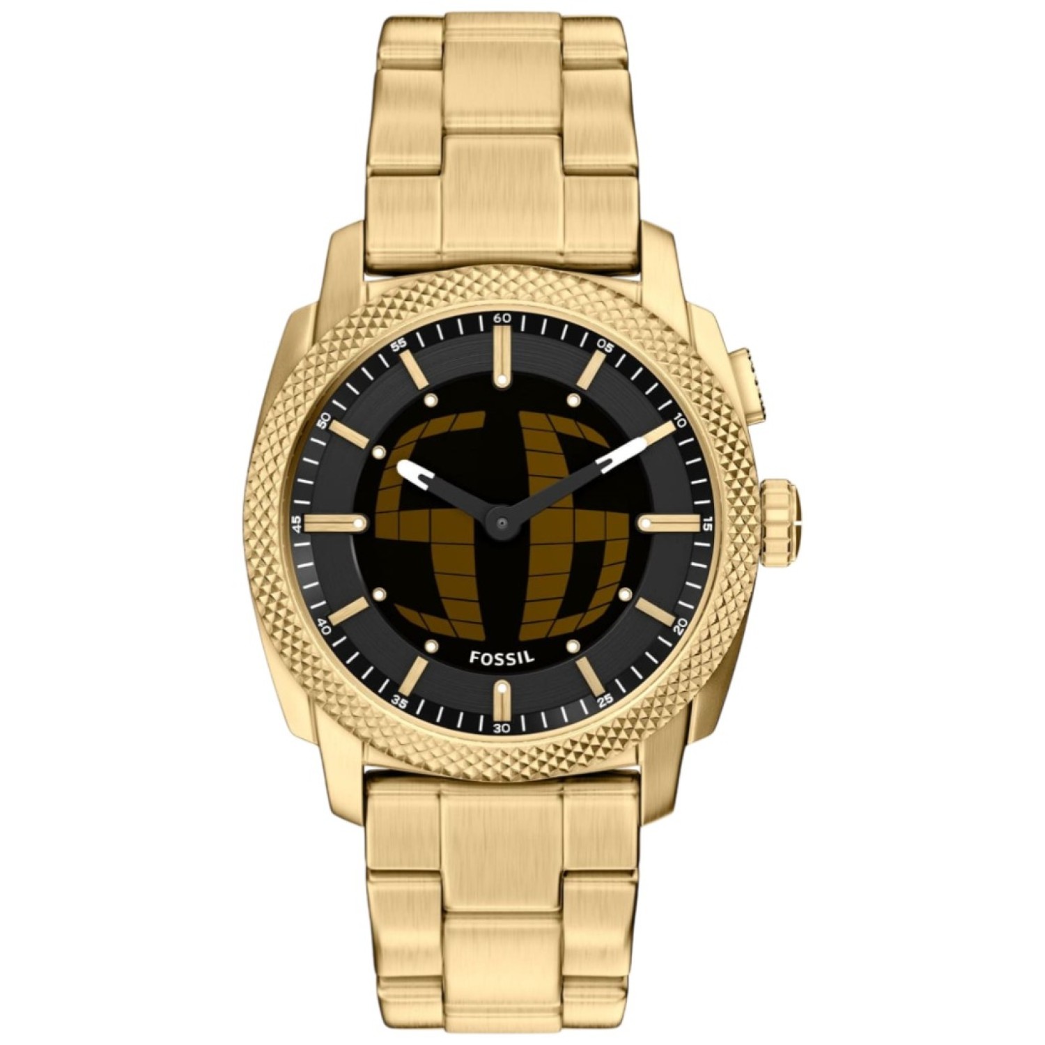 FS6157 Fossil Digital-Analogue Gold-Tone Watch – Fossil Watches in New Zealand - Buy Men’s and Women’s Watches Online - Free Delivery and Afterpay Options FS6157 Fossil Digital-Analogue Gold-Tone Watch by Fossil