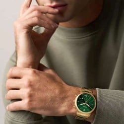 FS6164 Fossil Neutra Chronograph Gold-Tone Grenn Dial Watch FS6164 Fossil Neutra Chronograph Gold-Tone Grenn Dial Watch