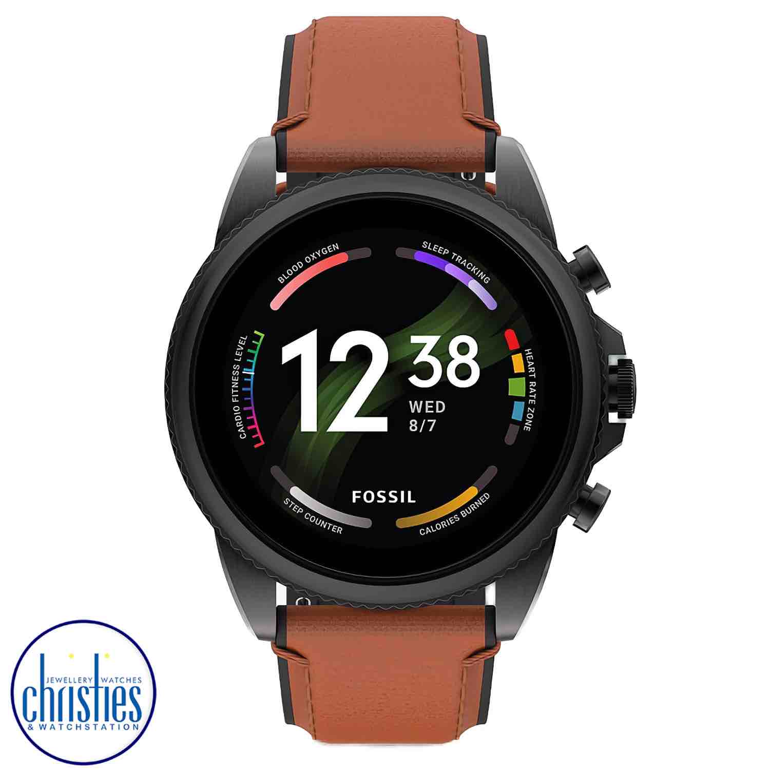 FTW4062 Fossil Gen 6 Smartwatch Brown Leather. Fossil’s fastest, most advanced smartwatch is here.