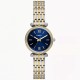 Fossil Carlie ES5438 Three-Hand Two-Tone Stainless Steel Watch Fossil Carlie ES5438 Three-Hand Two-Tone sStainless steel watch featuring blue dial